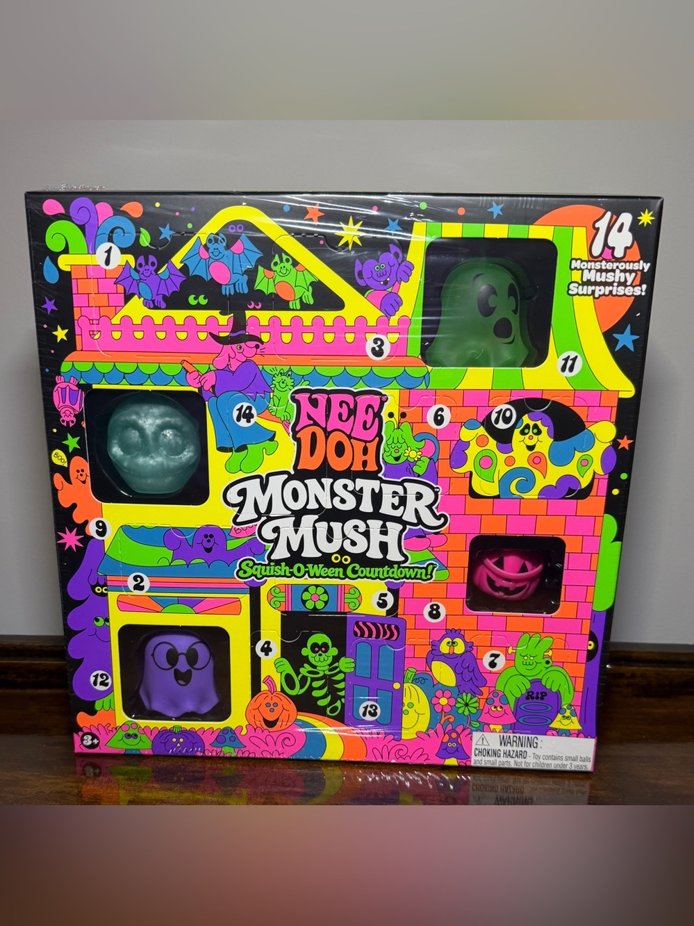 NeeDoh Monster Mush Squish-O-Ween Countdown Schylling brand - new w seal